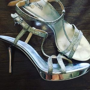 Michael Kors Silver Sandals